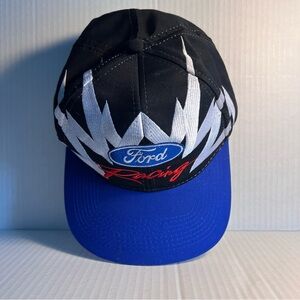 Ford Racing Black and Blue SnapBack Cap